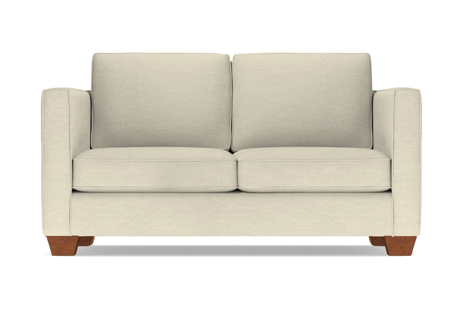 Catalina Apartment Size Sleeper Sofa Bed :: Leg Finish: Pecan / Sleeper Option: Deluxe Innerspring Mattress