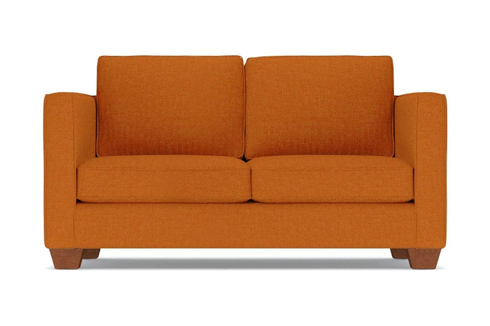 Catalina Apartment Size Sleeper Sofa Bed :: Leg Finish: Pecan / Sleeper Option: Deluxe Innerspring Mattress