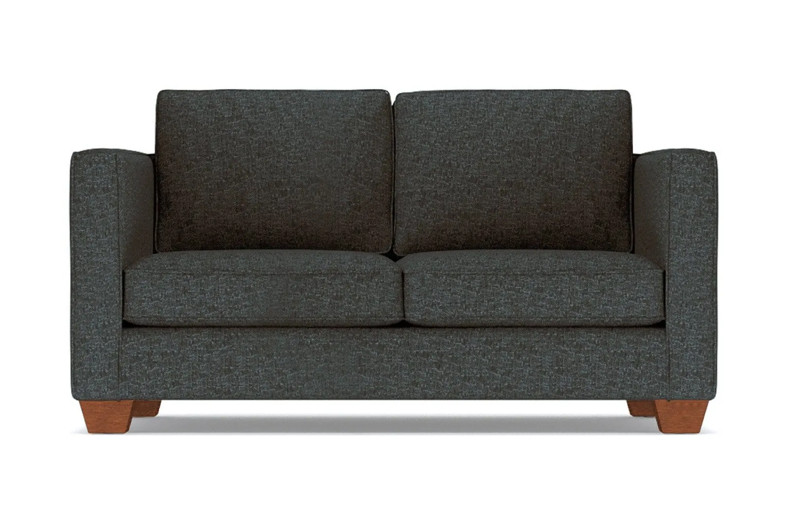 Catalina Apartment Size Sleeper Sofa Bed :: Leg Finish: Pecan / Sleeper Option: Deluxe Innerspring Mattress