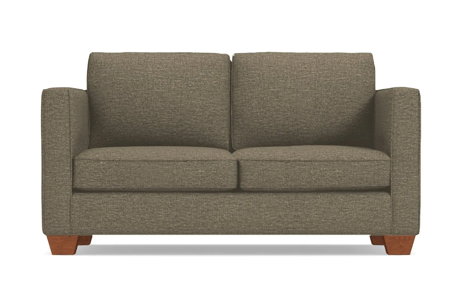 Catalina Apartment Size Sleeper Sofa Bed :: Leg Finish: Pecan / Sleeper Option: Deluxe Innerspring Mattress