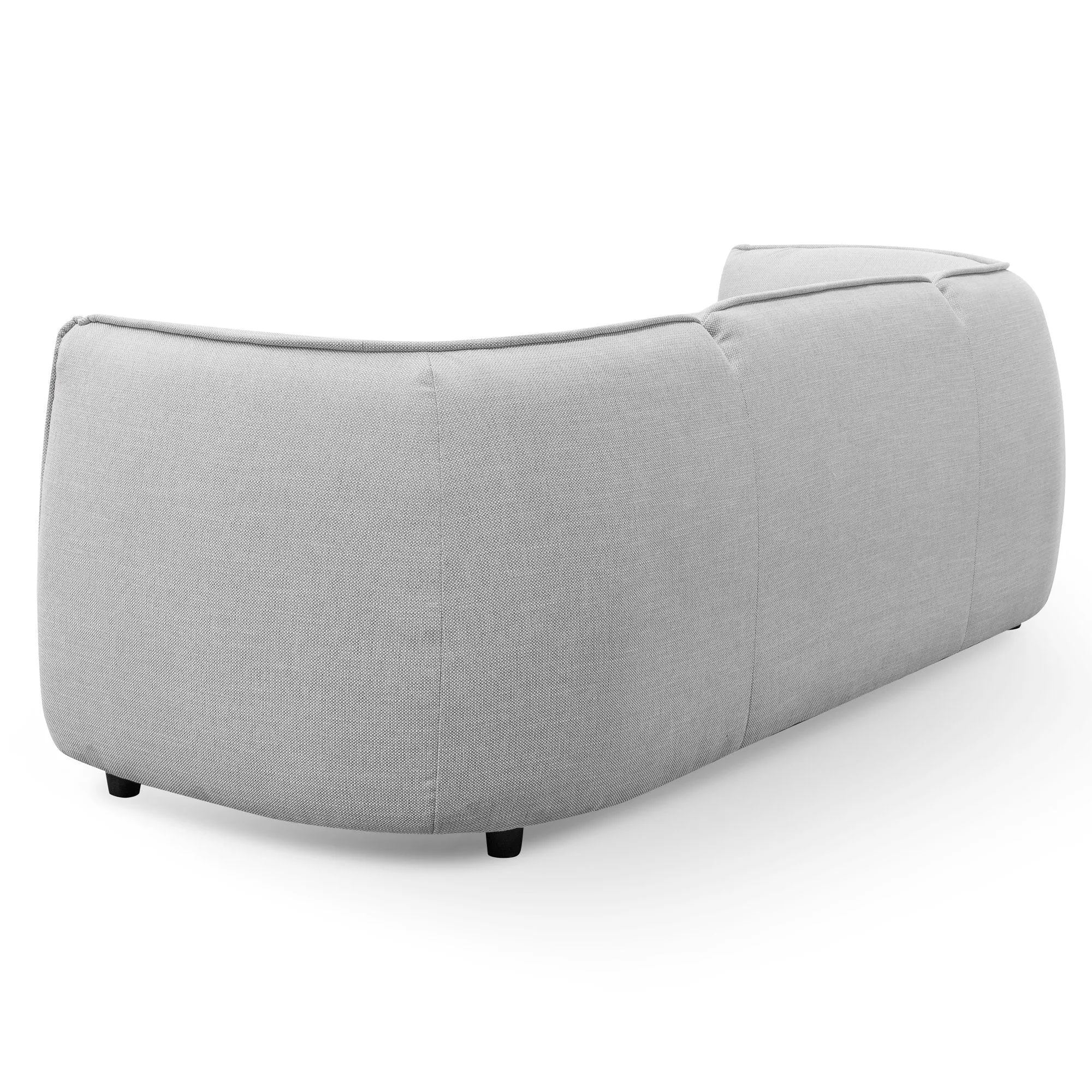 Chapman 3 Seater Fabric Sofa- Light Texture Grey