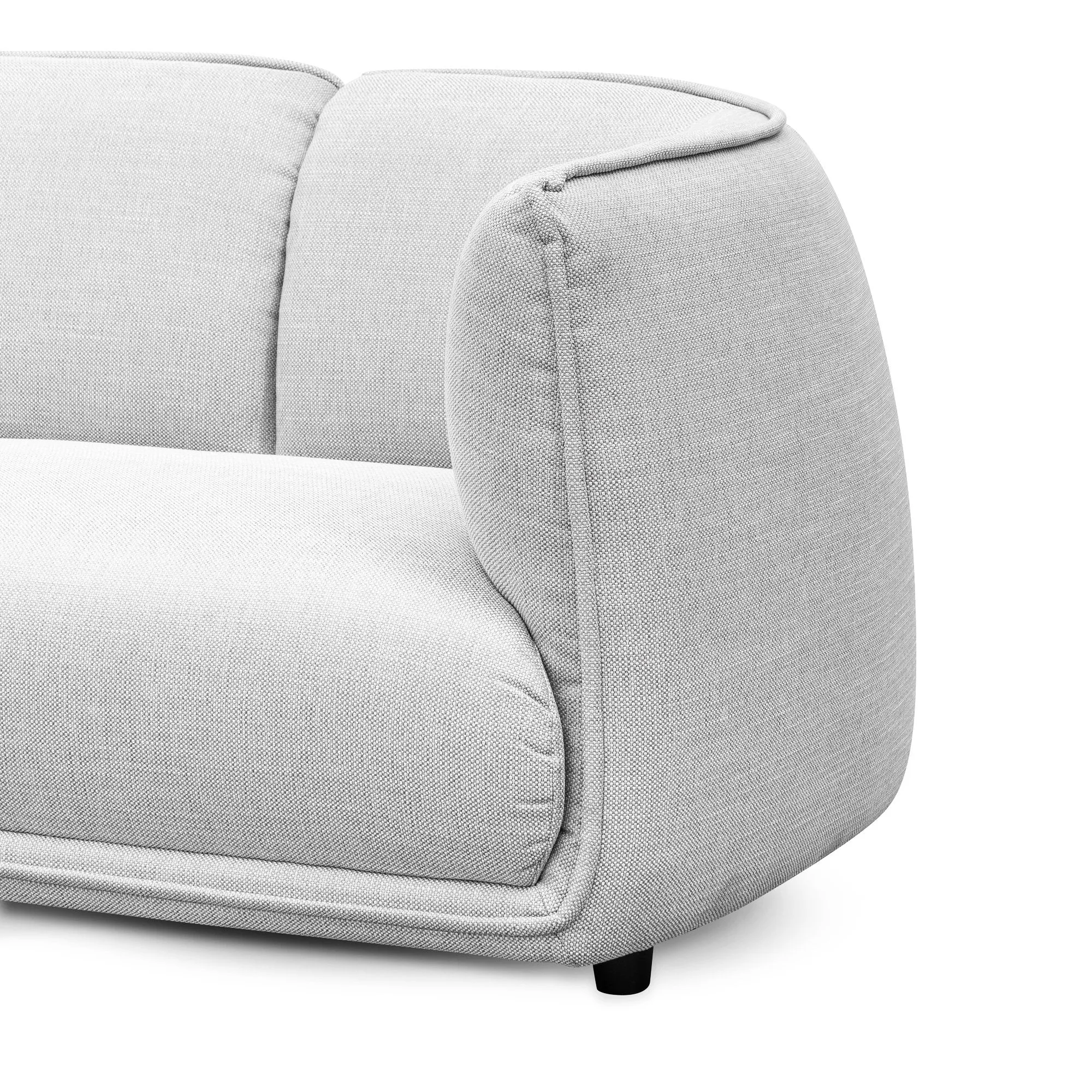 Chapman 3 Seater Fabric Sofa- Light Texture Grey