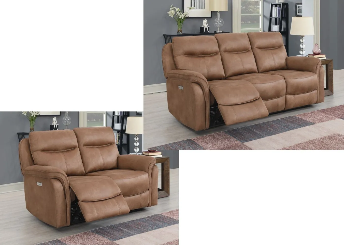 Claremont Electric Reclining Sofa Range in Sahara by Annaghmore