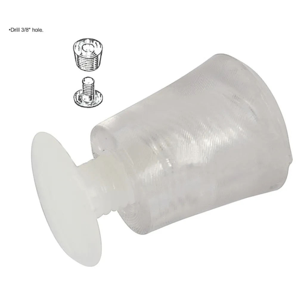 Clear Acrylic Finger Pull With Screw