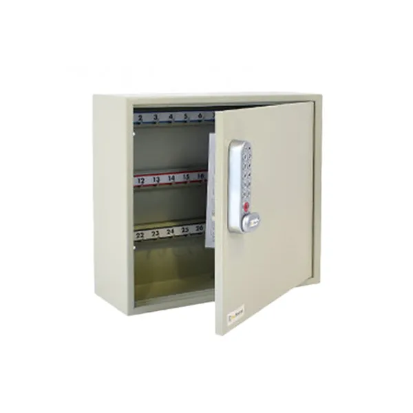 CodeLocks - Key Secure Hook Key & Padlock Cabinet w/ CL160 - Mechanical Lock - Tubular Mortise Latch - Hold Back Feature - QuickCode - Optional Storage