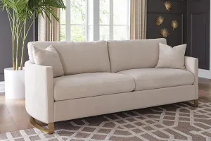 Corliss Upholstered Arched Arm Sofa Beige 508821