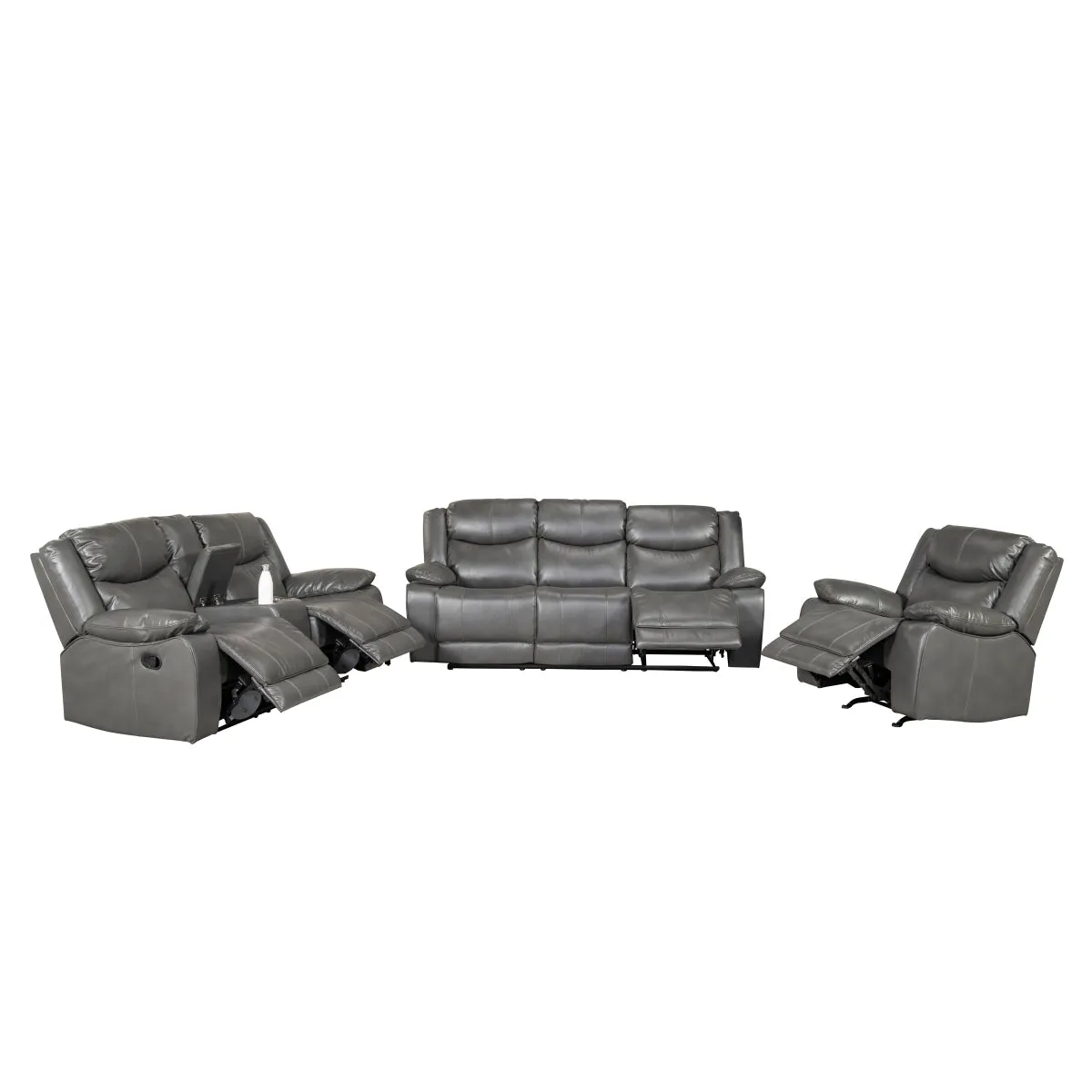 CozyComfort Reclining Loveseat with Center Console