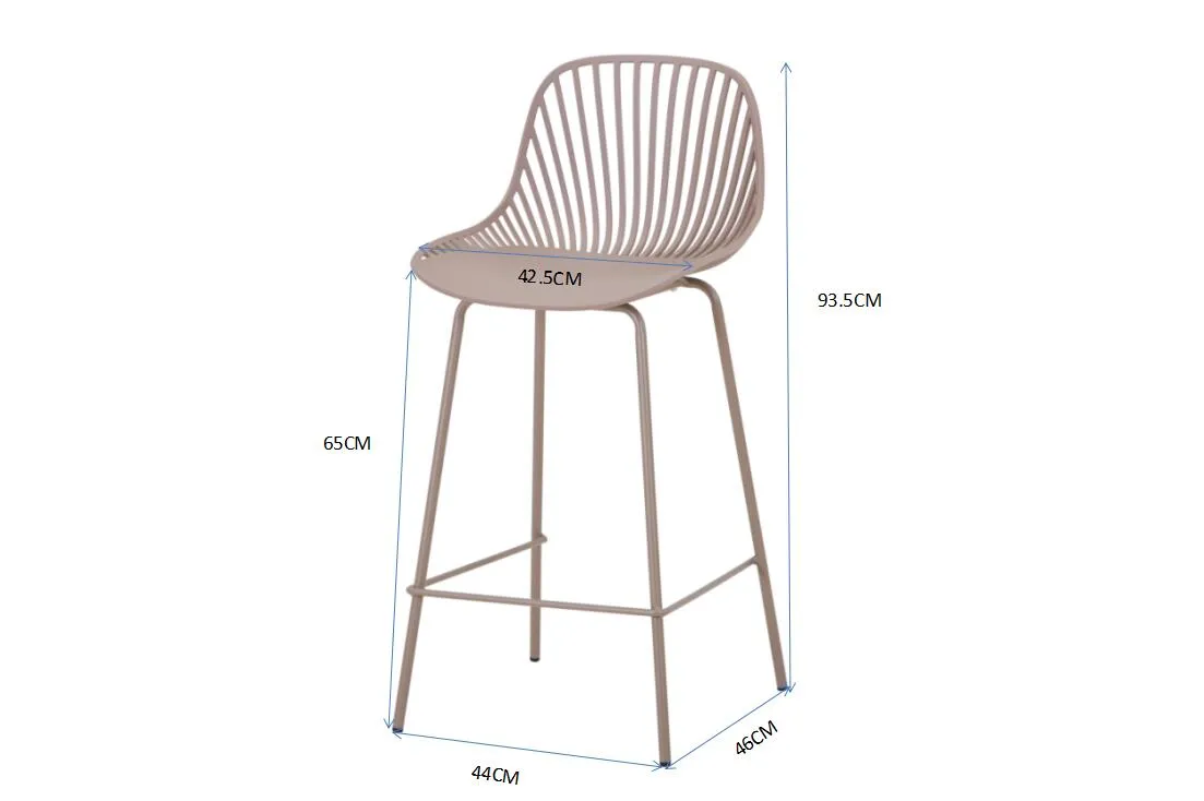 DANIELLA - Brown Counter Stool