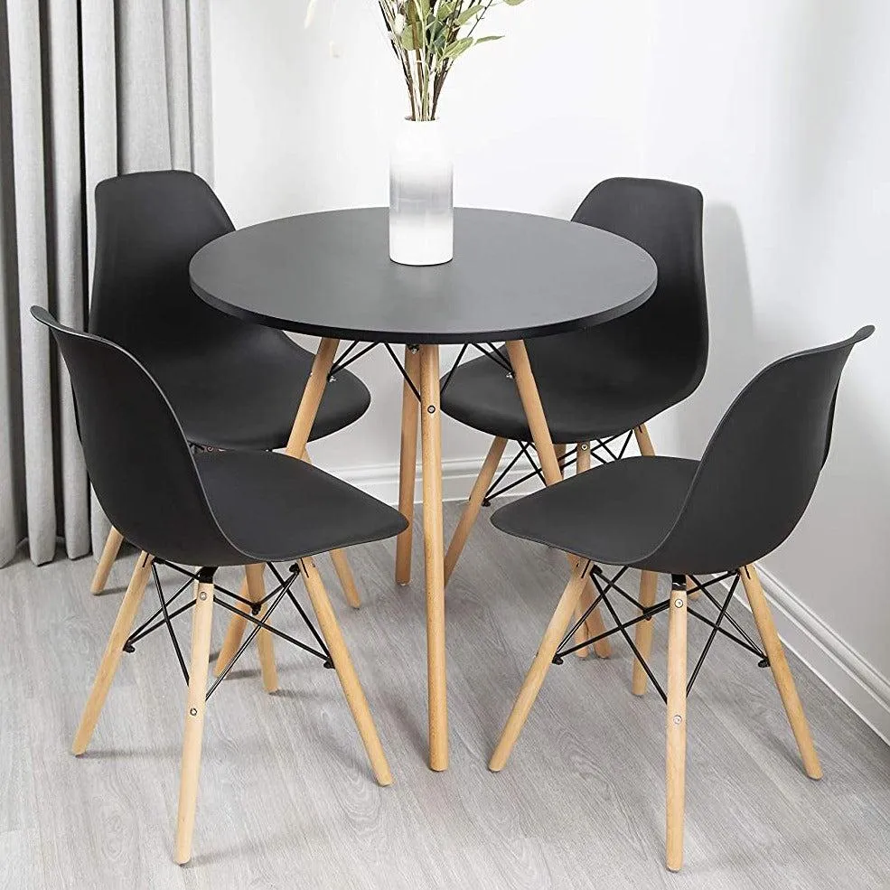 Davos Dining Tables, chairs or set - Black