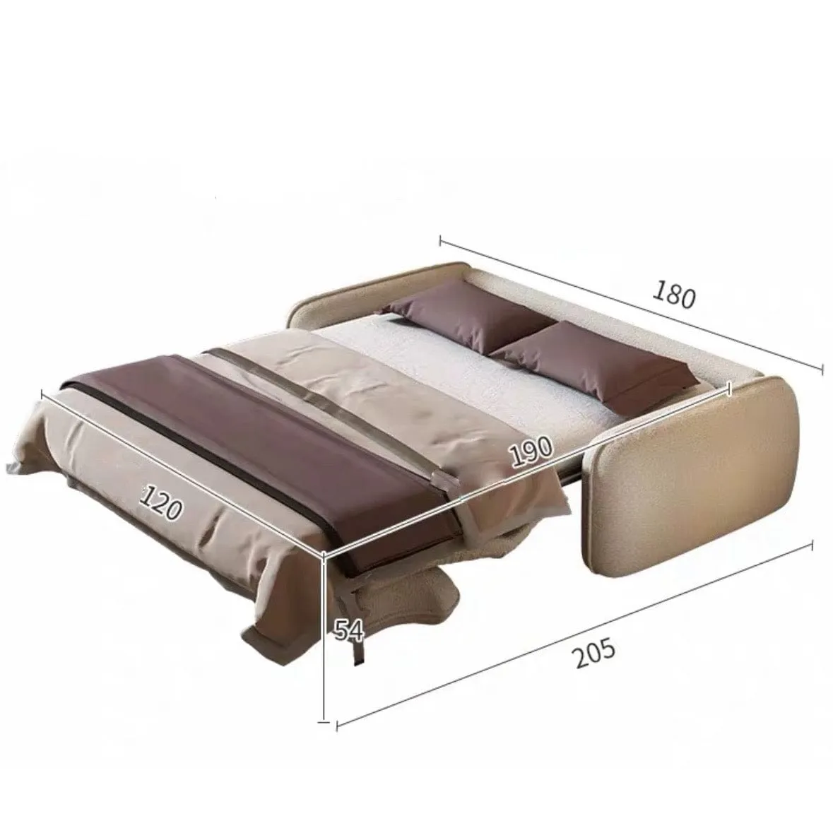 Denver Foldable Sofa Bed with Mattress