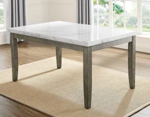 Emily White Marble Top Dining Table