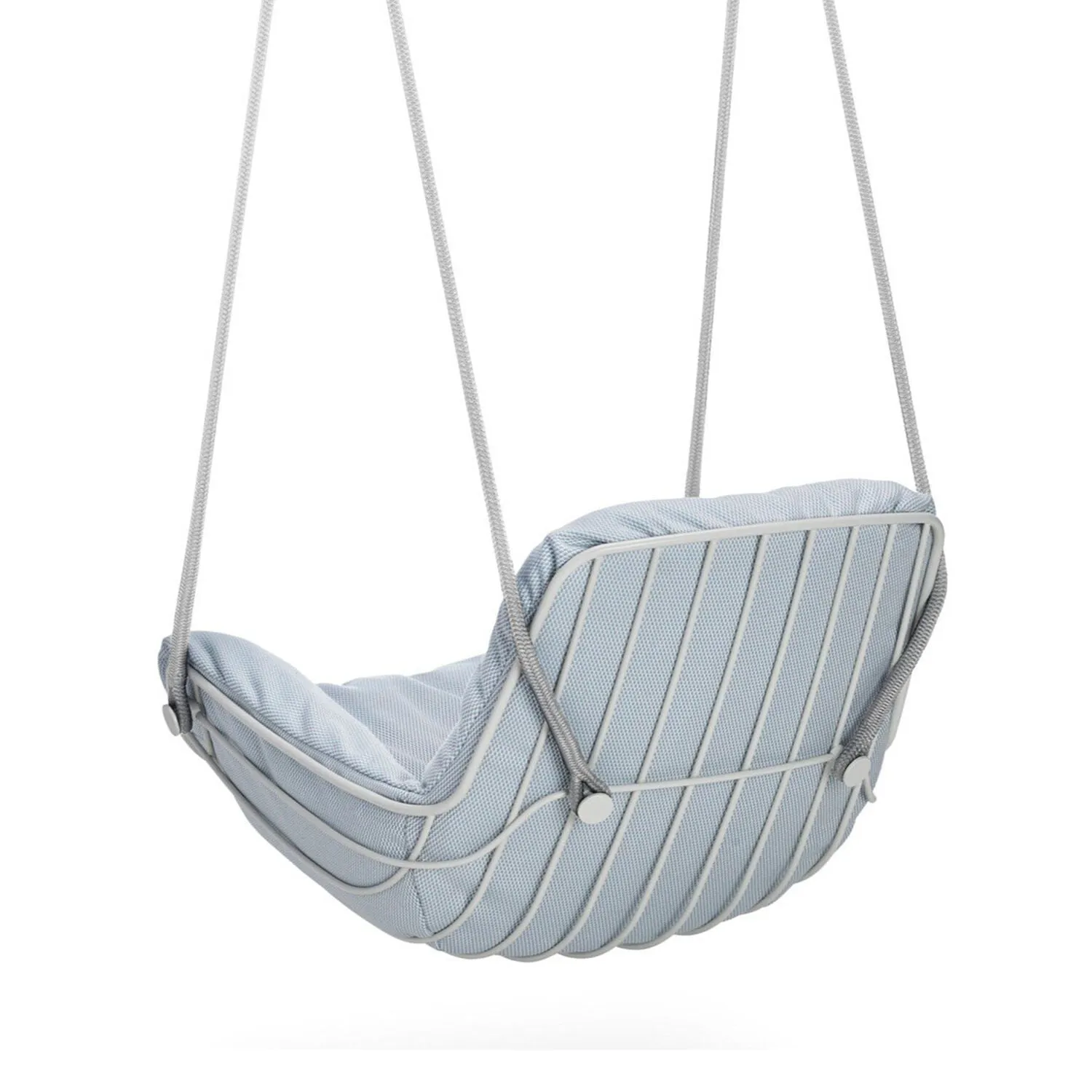 freifrau | leyasol outdoor lounge swing seat | lopi beldi   grey white frame ~ DC