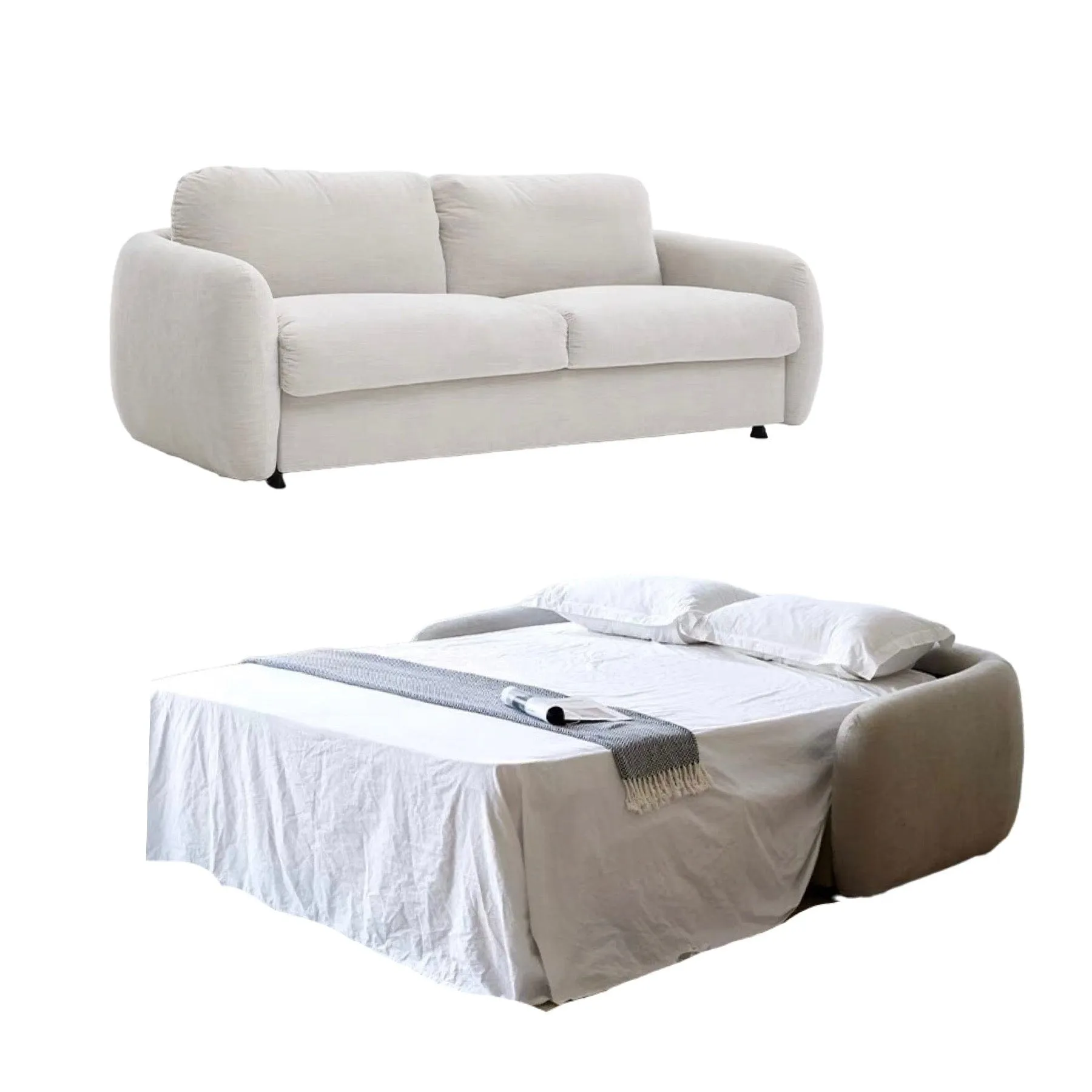 Gabriela Velvet Foldable Sofa Bed