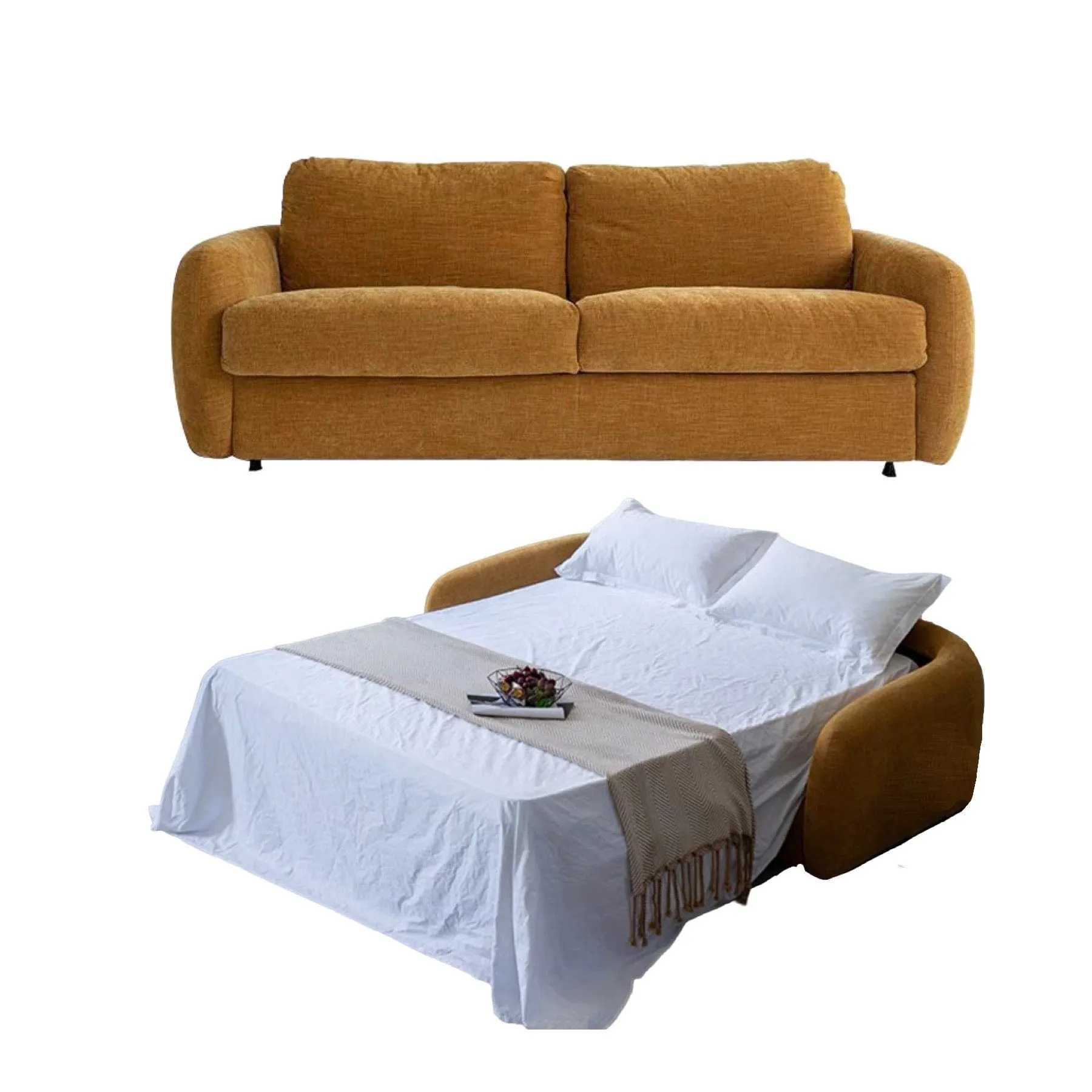 Gabriela Velvet Foldable Sofa Bed