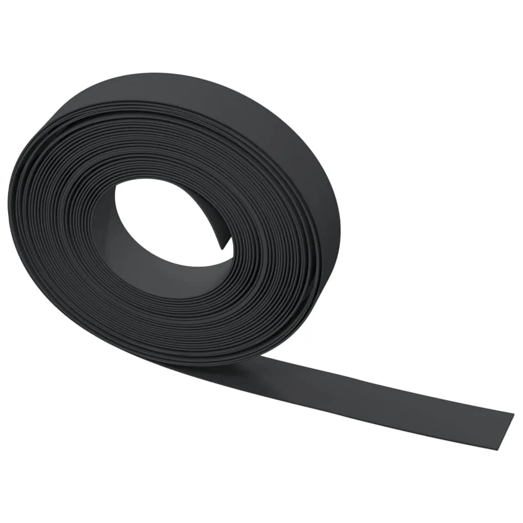 Garden Edgings 4 pcs Black 10 m 10 cm Polyethylene