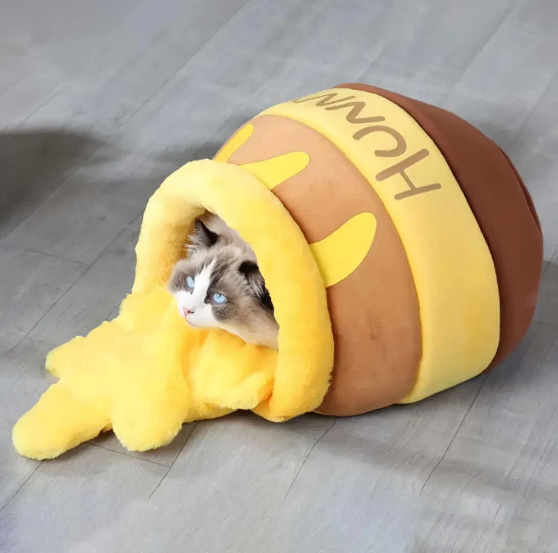 Honey Jar Design Cat Nest Pet Bed