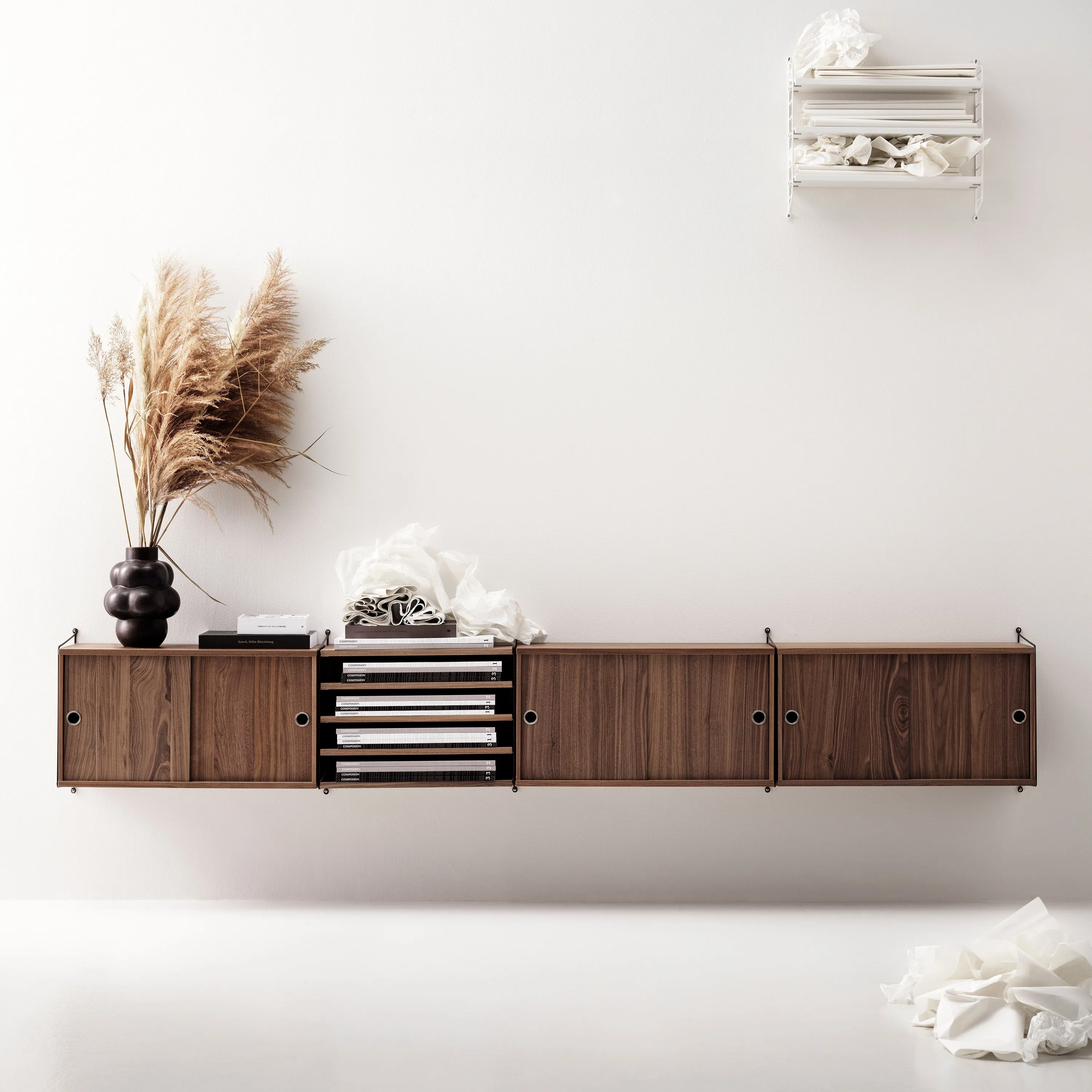 Horizontal Wall Cabinet Shelving Unit