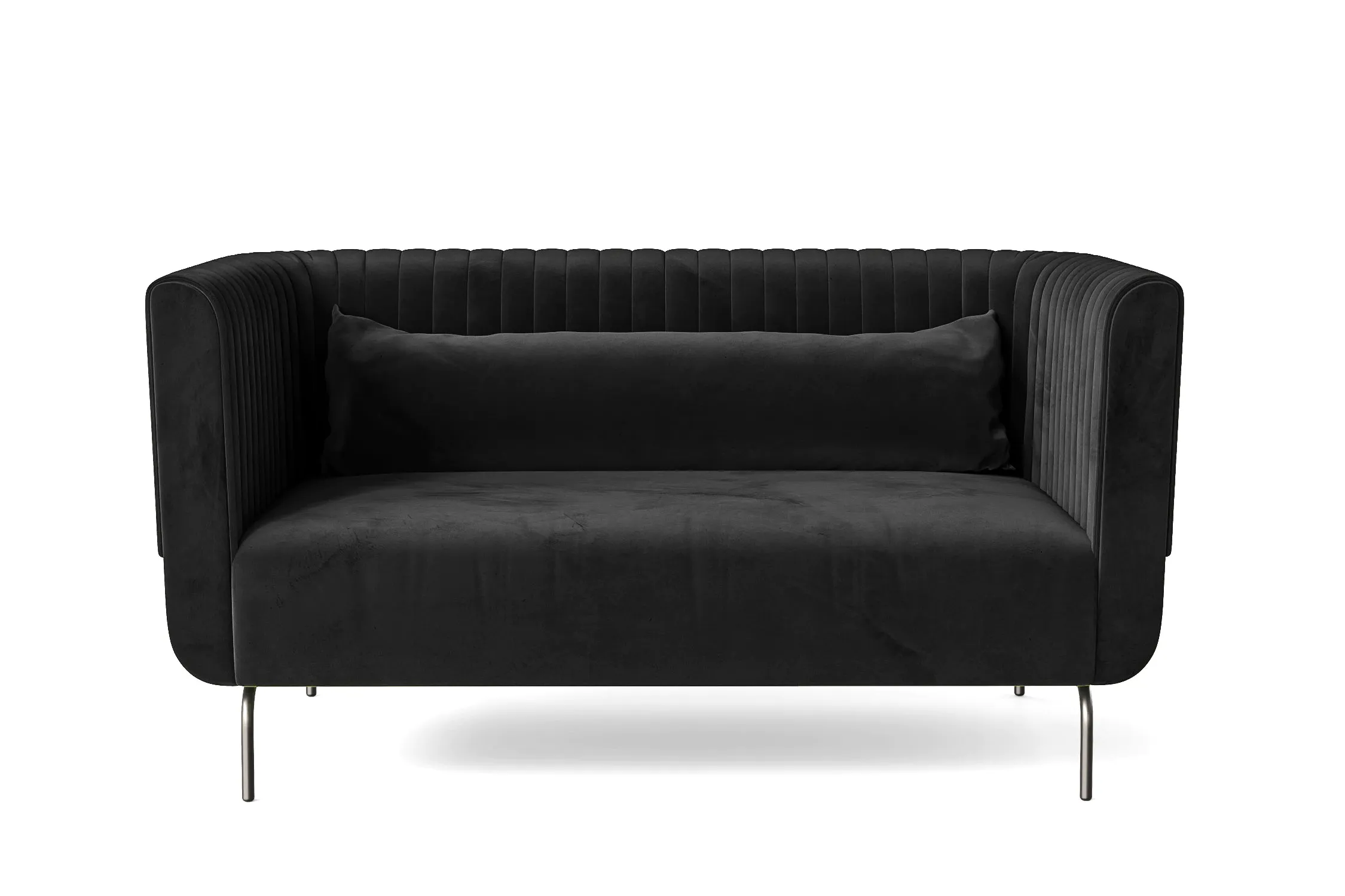 Jackson 2 Seater Sofa Black Velvet