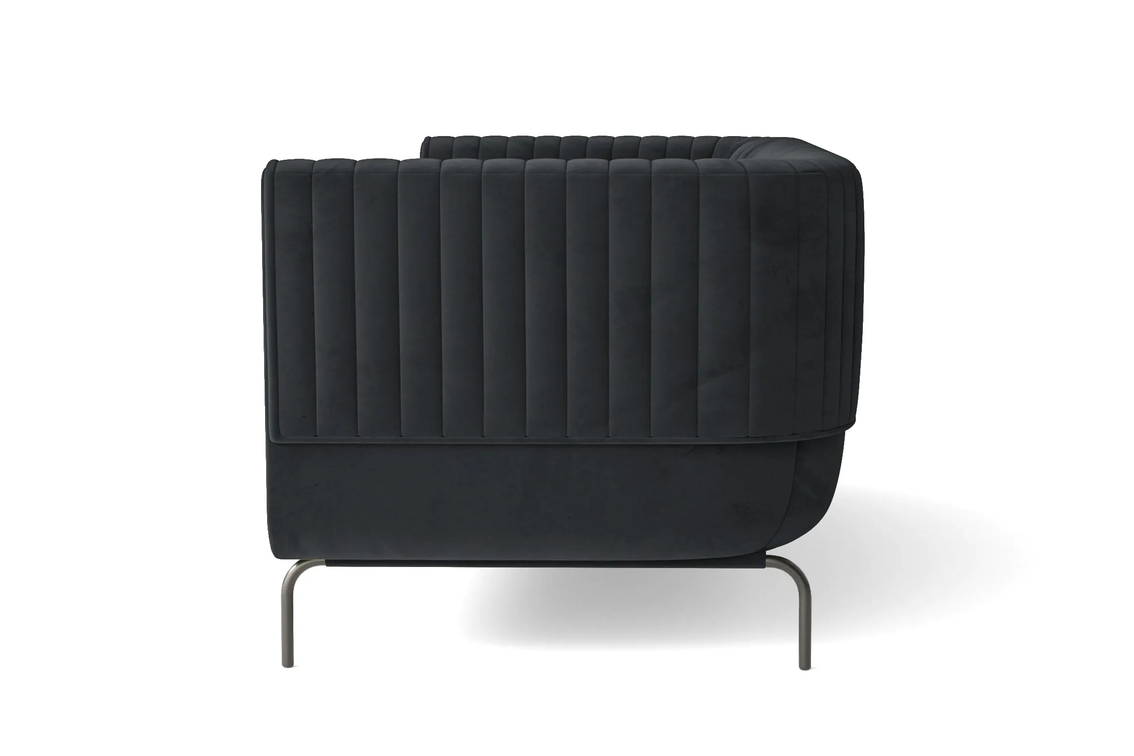 Jackson 2 Seater Sofa Dark Grey Velvet