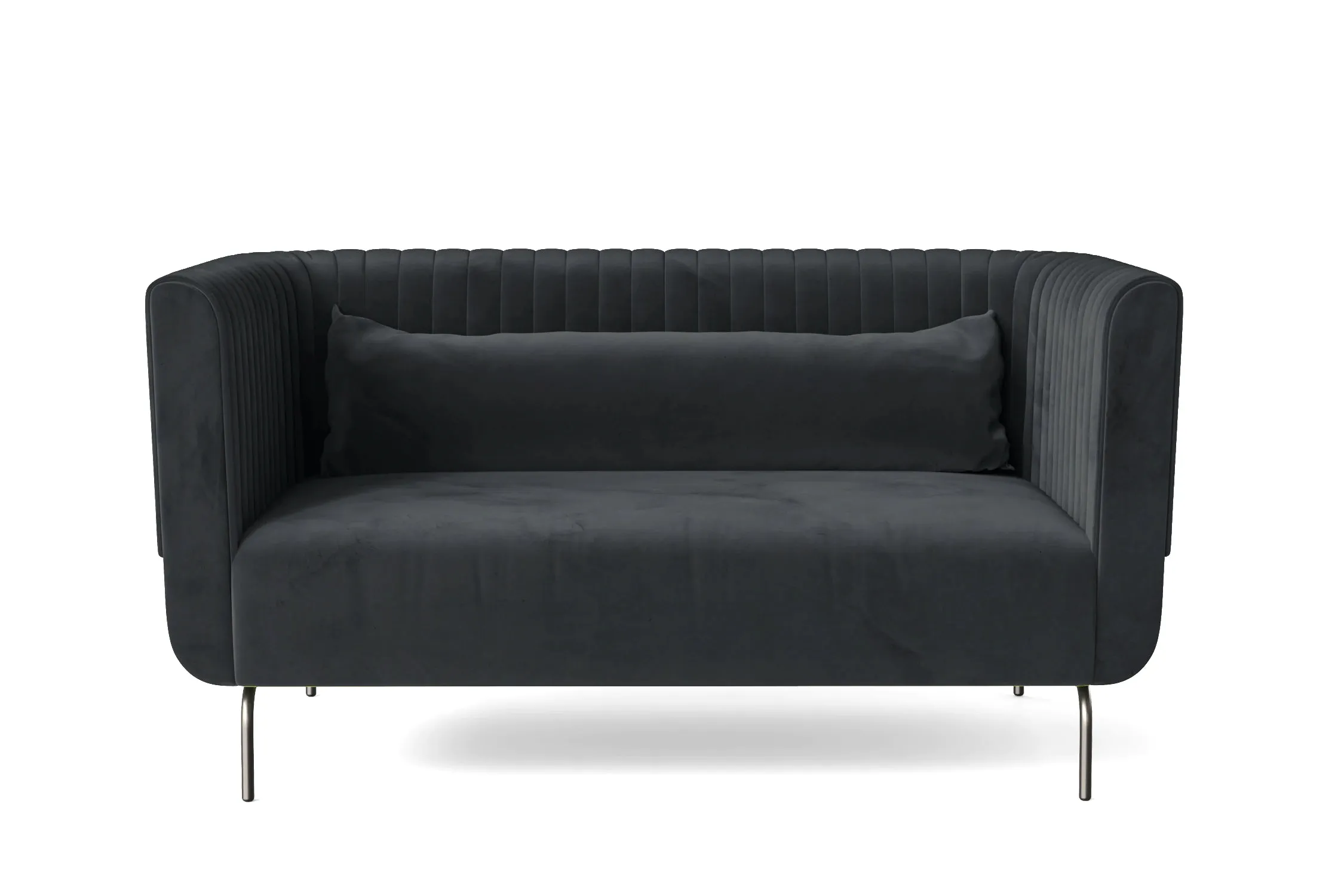 Jackson 2 Seater Sofa Dark Grey Velvet