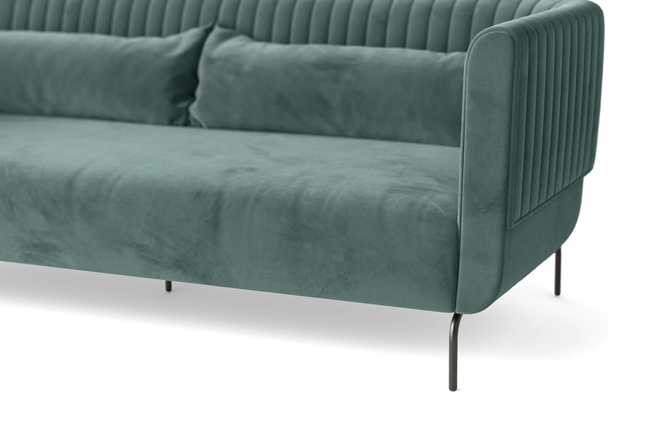 Jackson 2 Seater Sofa Teal Velvet