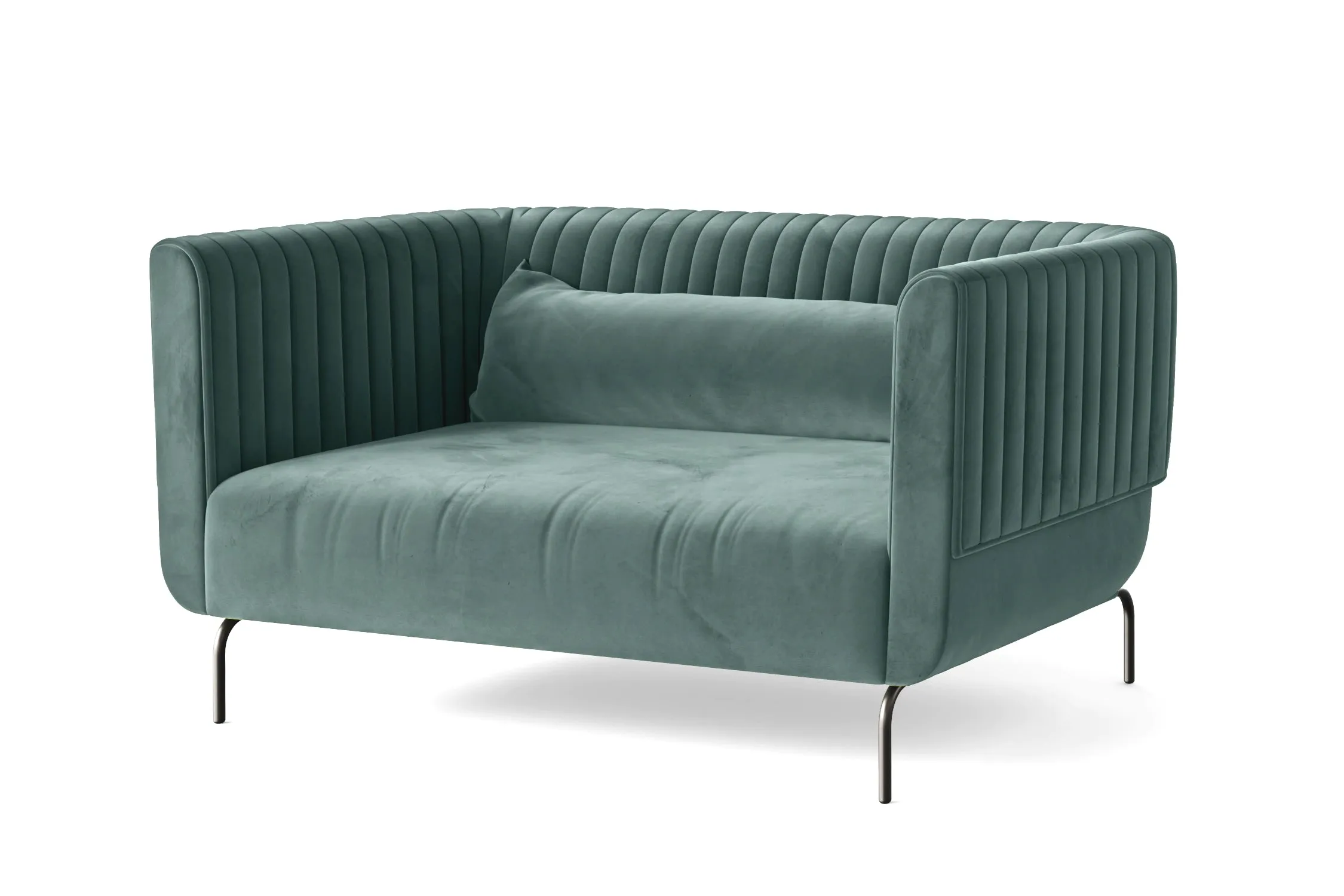 Jackson 2 Seater Sofa Teal Velvet