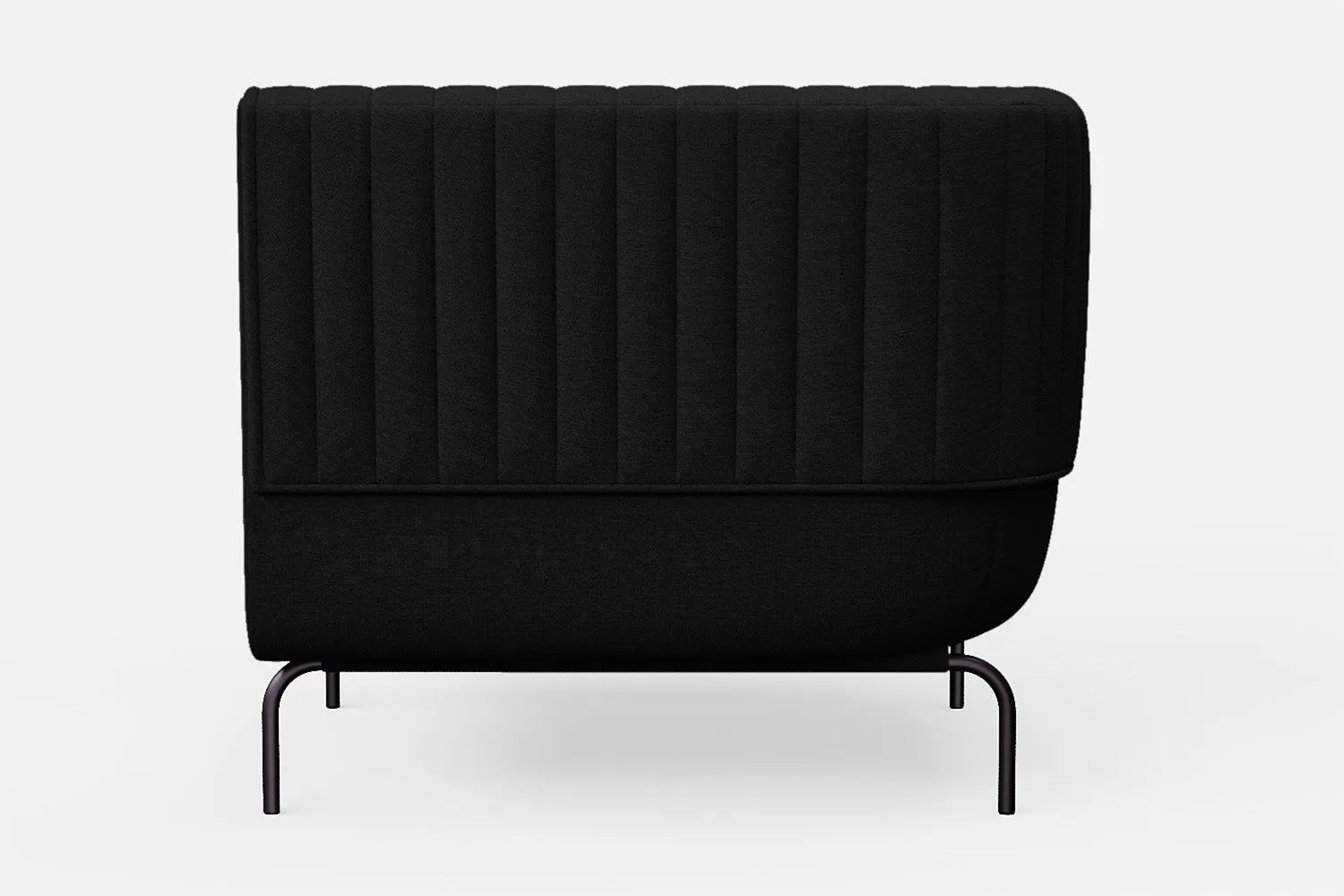 Jackson Armchair Black Linen Fabric