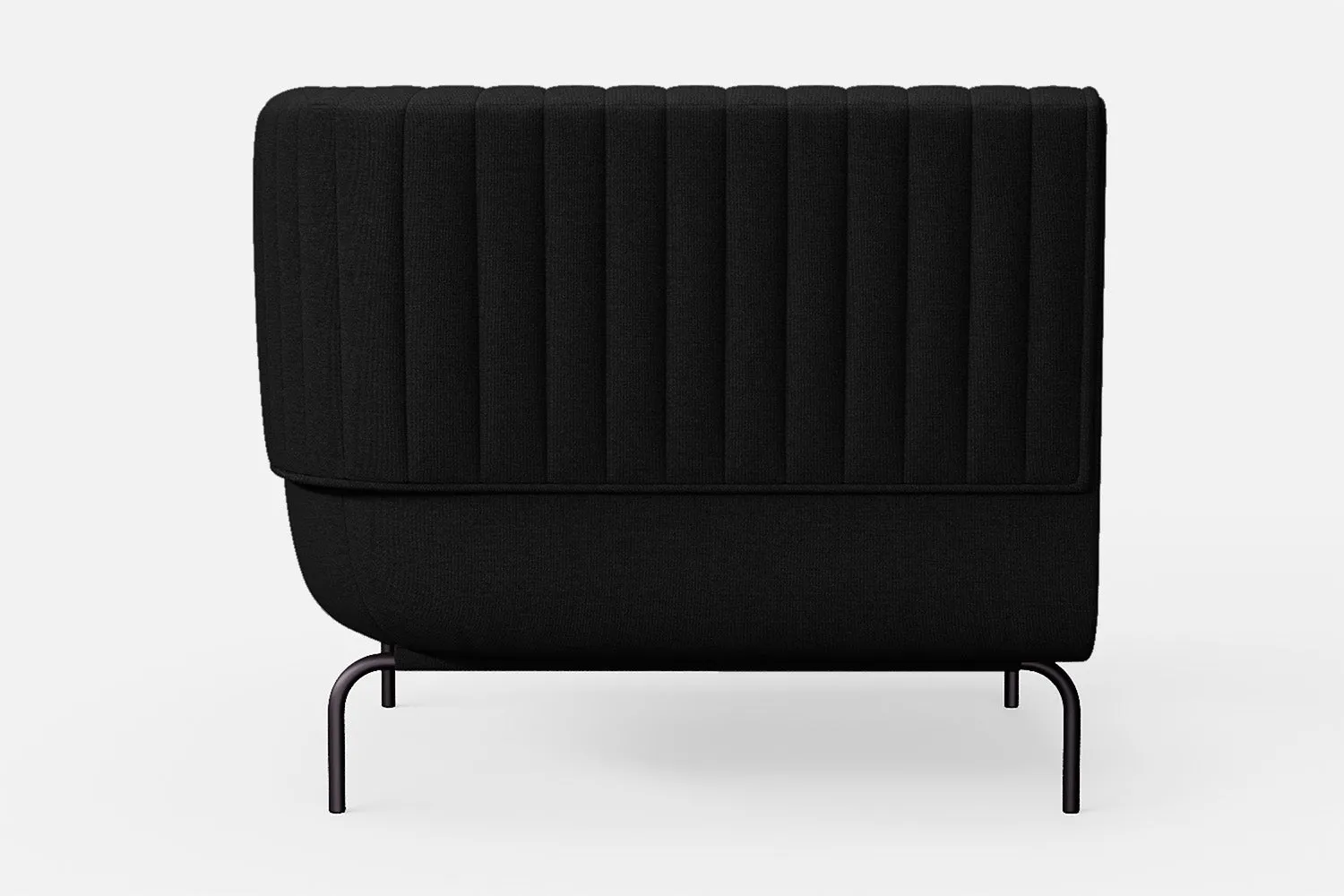 Jackson Armchair Black Linen Fabric