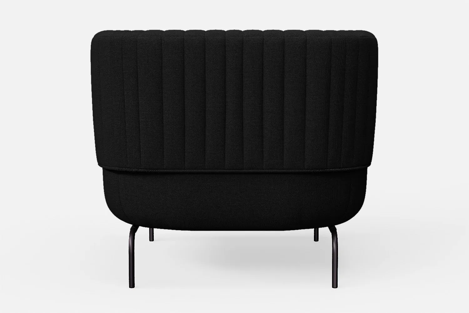 Jackson Armchair Black Linen Fabric