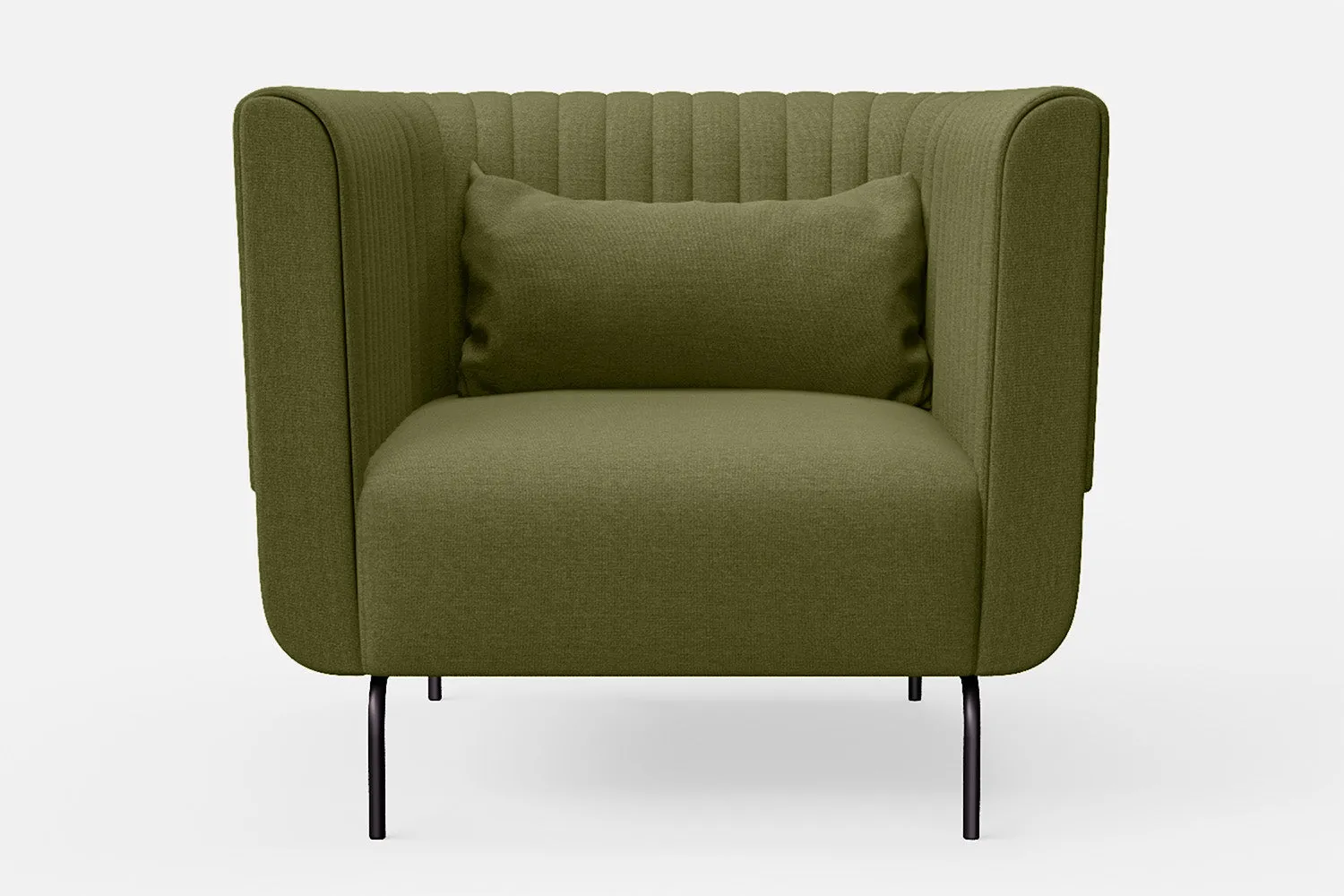 Jackson Armchair Olive Linen Fabric