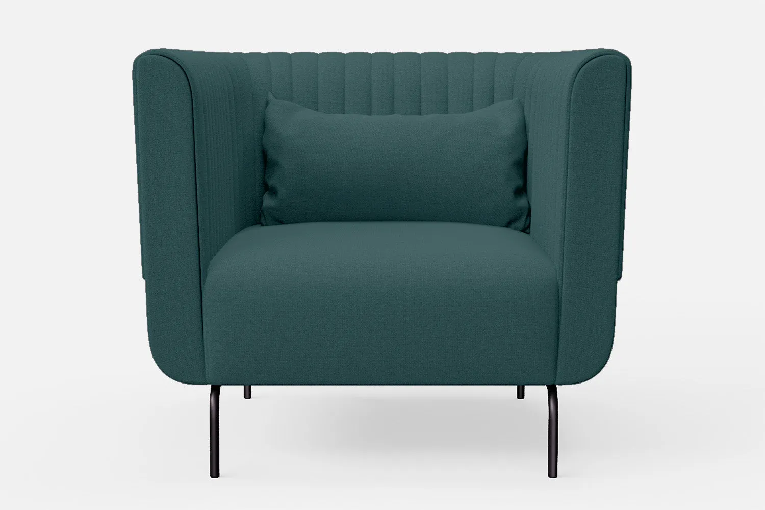 Jackson Armchair Teal Linen Fabric