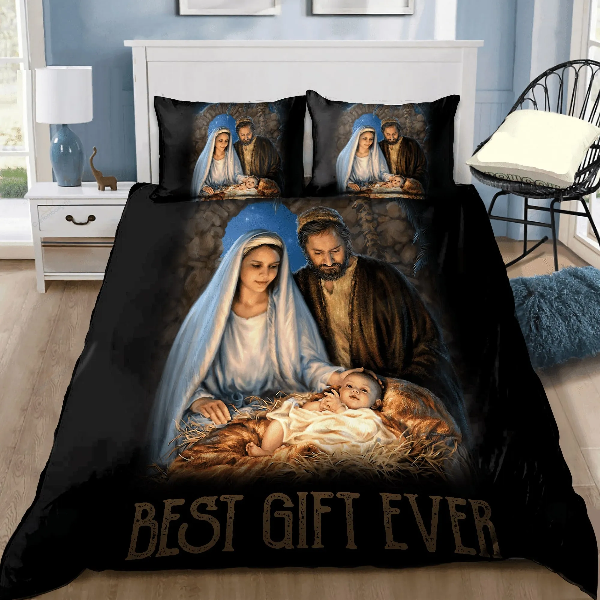 Jesus Best Gift Ever Jesus Bedding Set - Christian Bedding Sets