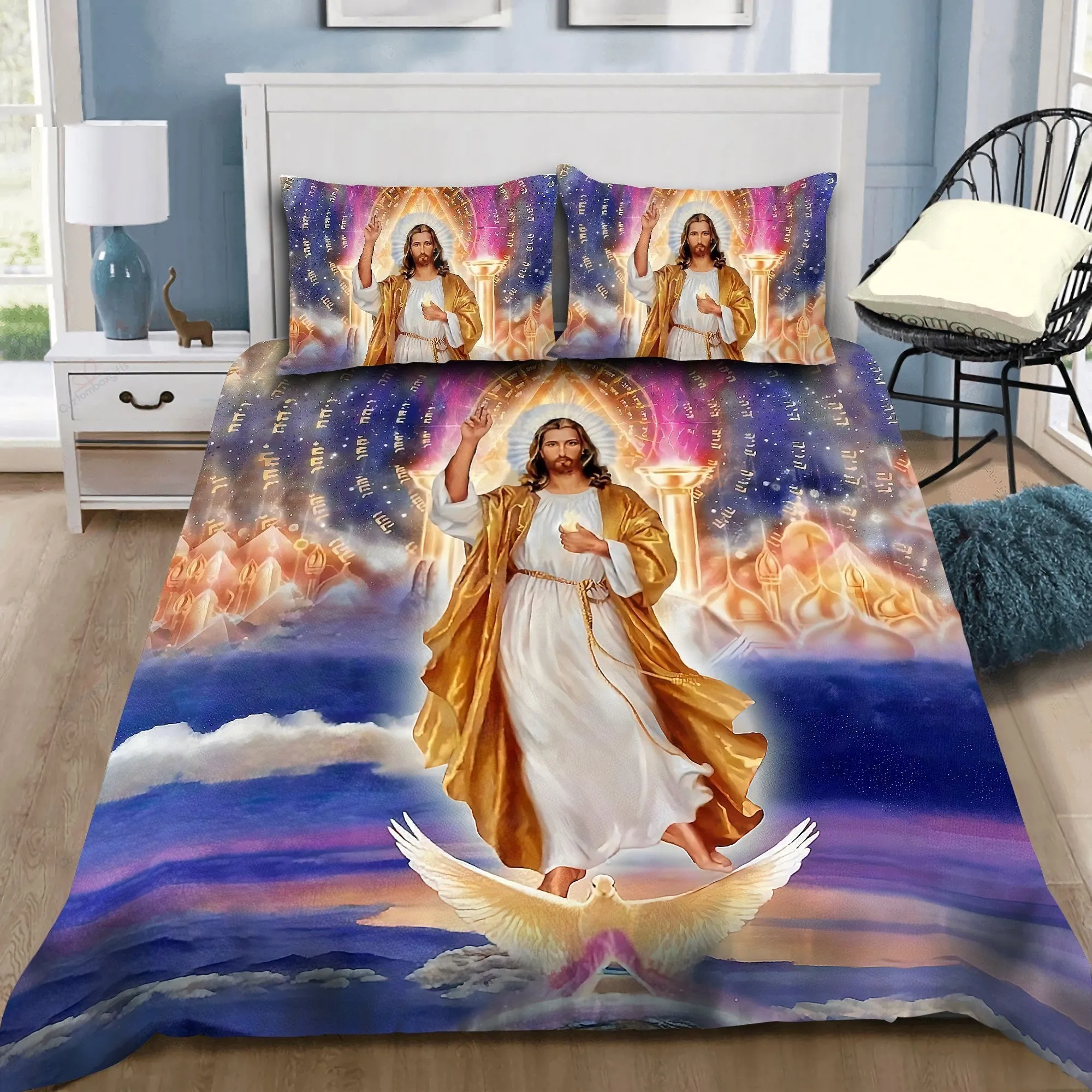 Jesus Sanada Jesus Bedding Set - Christian Bedding Sets