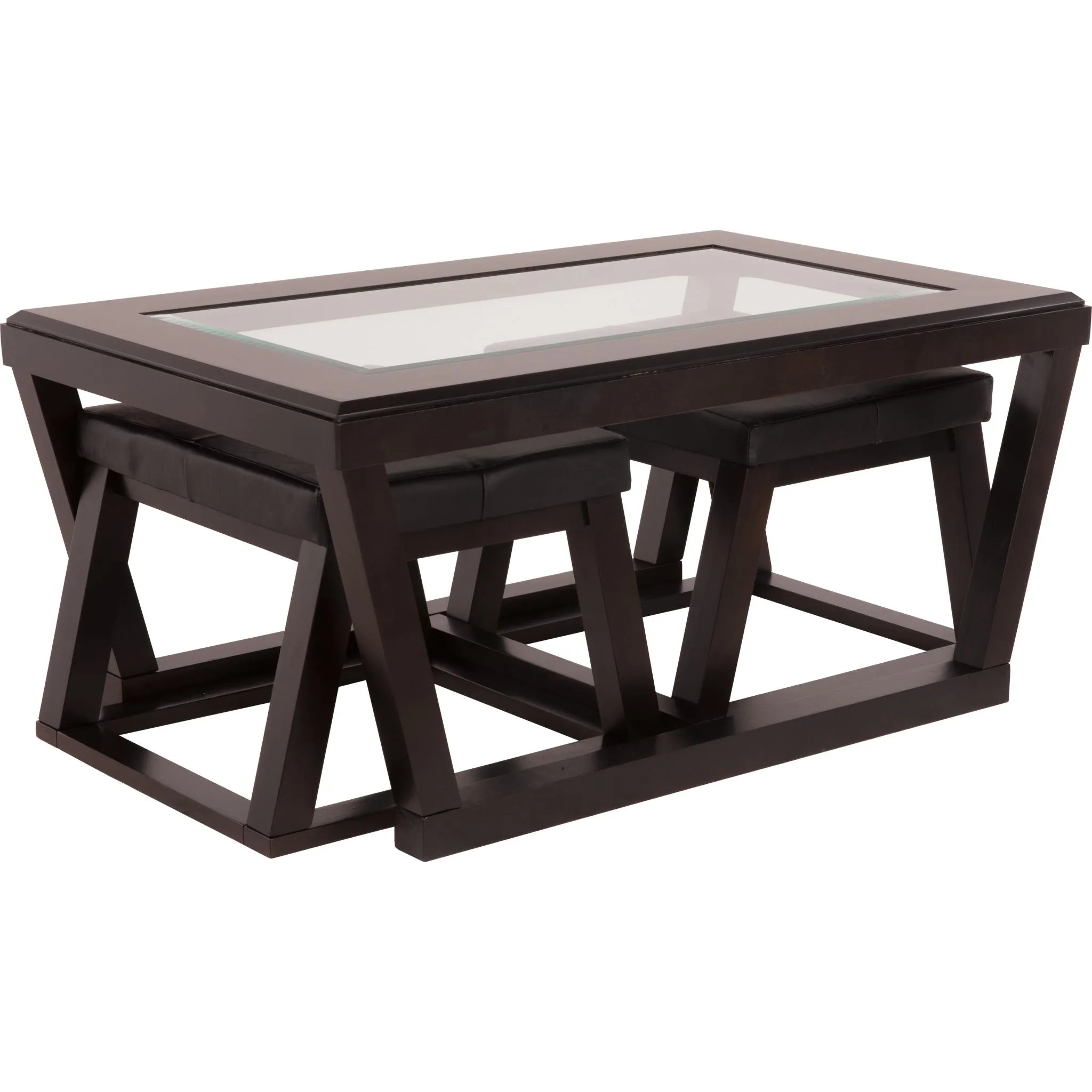 Kelton Cocktail Table with 2 Stools