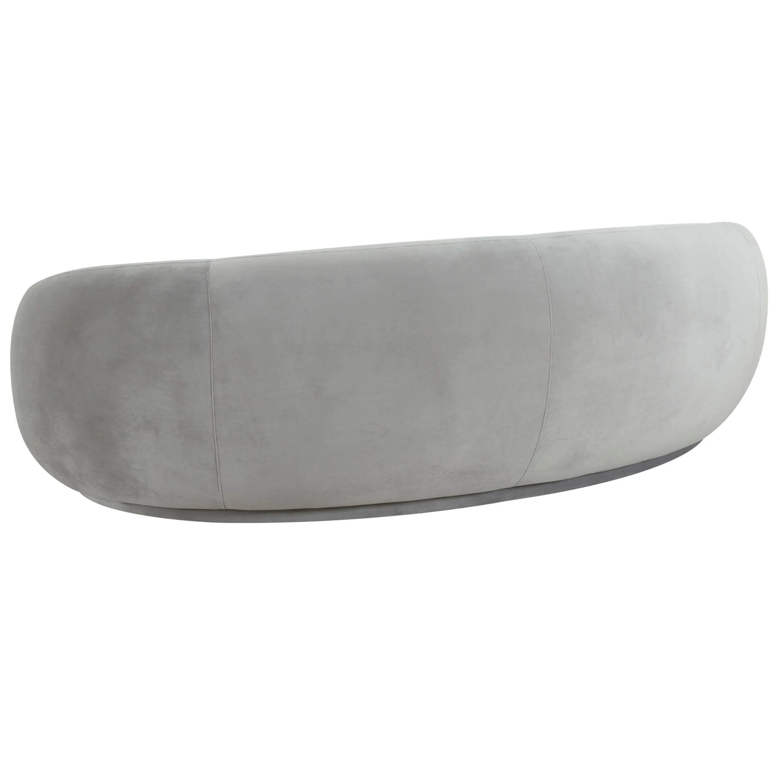 Kendall Velvet Sofa,  Light Grey