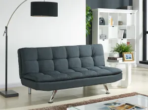 Kingston Fabric Sofa Bed-  Charcoal Fabric