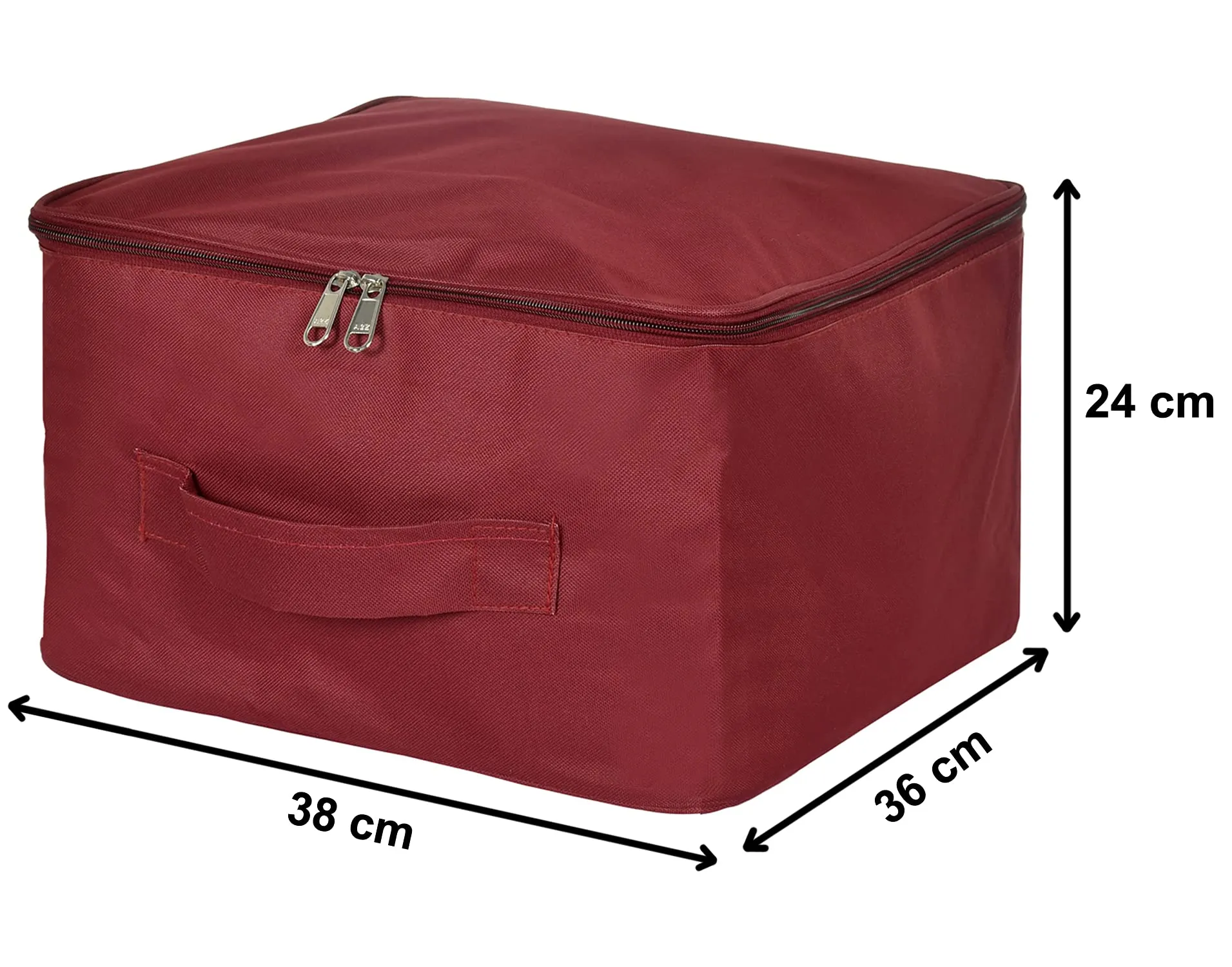 Kuber Industries Small Size Multi-Purpose Storage Bag- Pack of 2 (Maroon)-HS_38_KUBMART21323