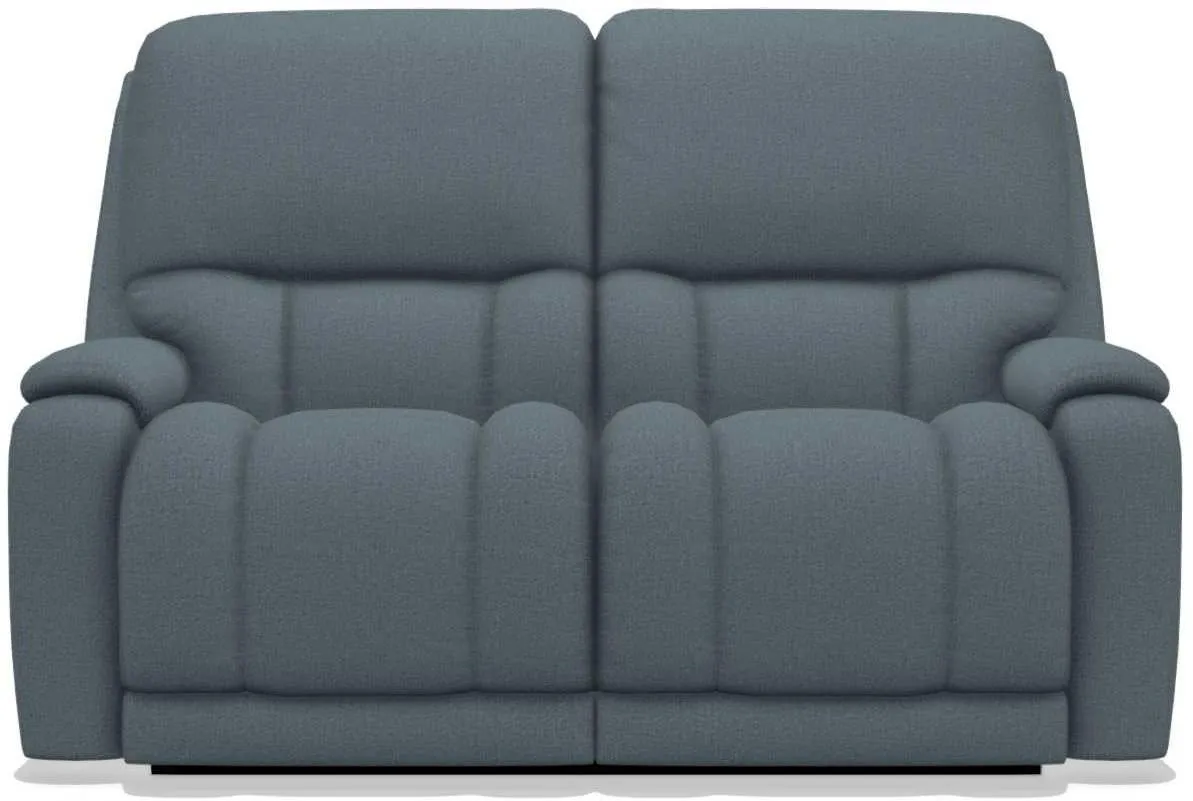 La-Z-Boy Greyson Denim Reclining Loveseat with Headrest