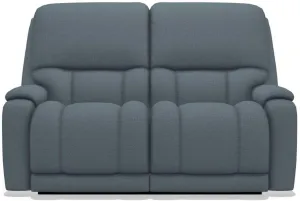 La-Z-Boy Greyson Denim Reclining Loveseat with Headrest