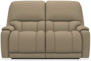 La-Z-Boy Greyson Driftwood Reclining Loveseat with Headrest