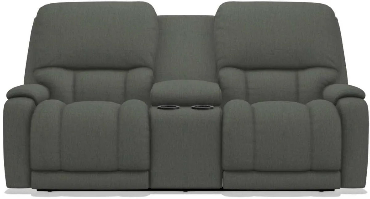 La-Z-Boy Greyson Kohl Power Reclining Loveseat with Headrest And Console