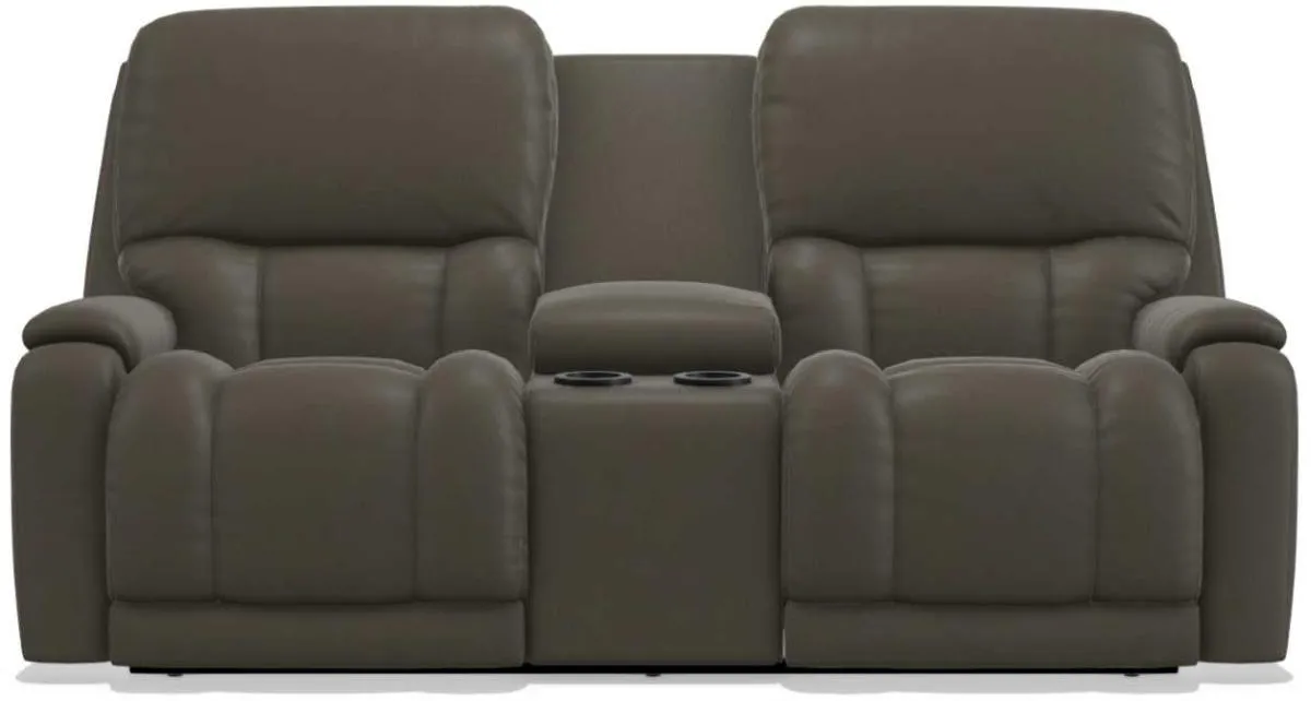 La-Z-Boy Greyson Tar Power Reclining Loveseat with Headrest