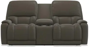 La-Z-Boy Greyson Tar Power Reclining Loveseat with Headrest