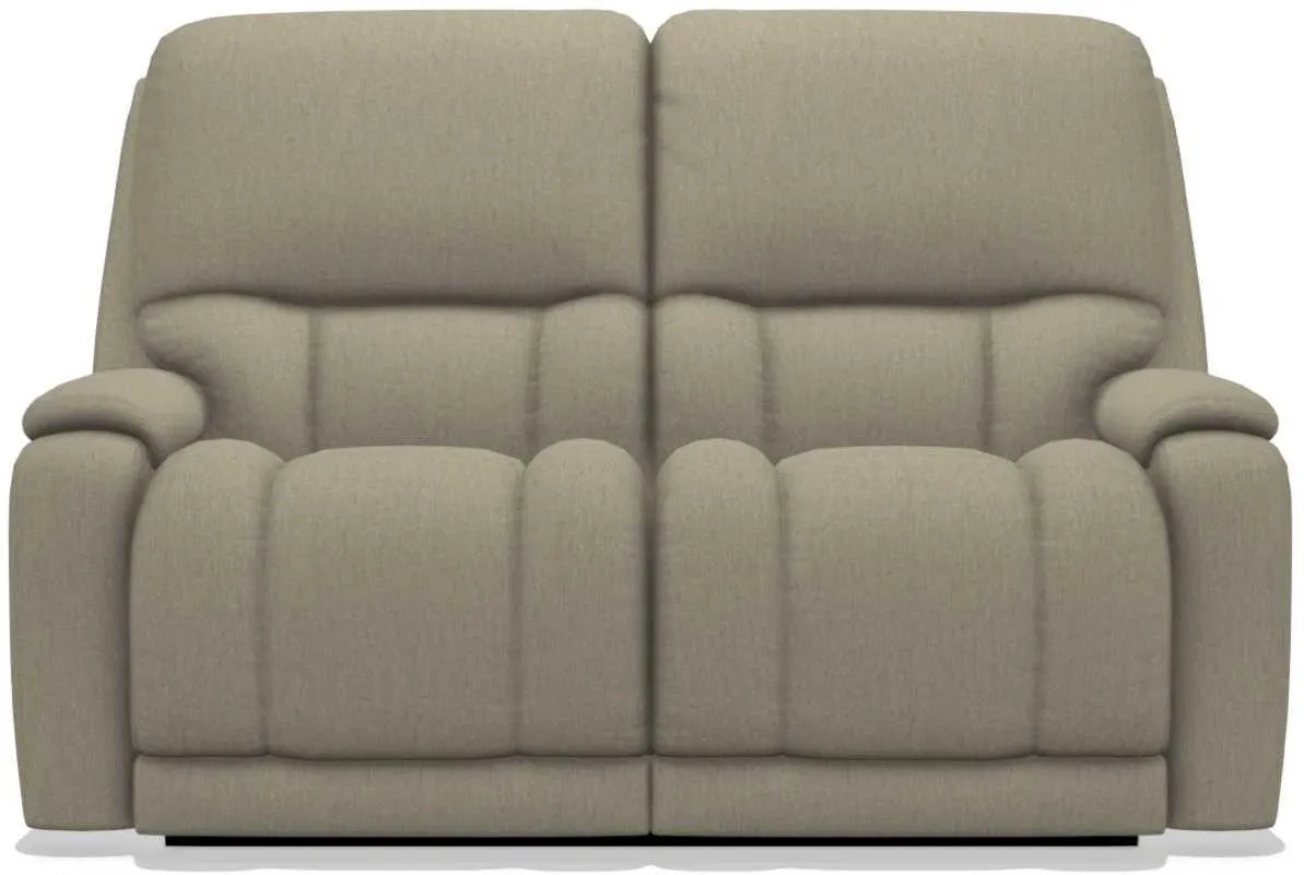 La-Z-Boy Greyson Teak Reclining Loveseat with Headrest