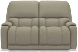 La-Z-Boy Greyson Teak Reclining Loveseat with Headrest