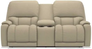 La-Z-Boy Greyson Toast Power Reclining Loveseat with Headrest And Console