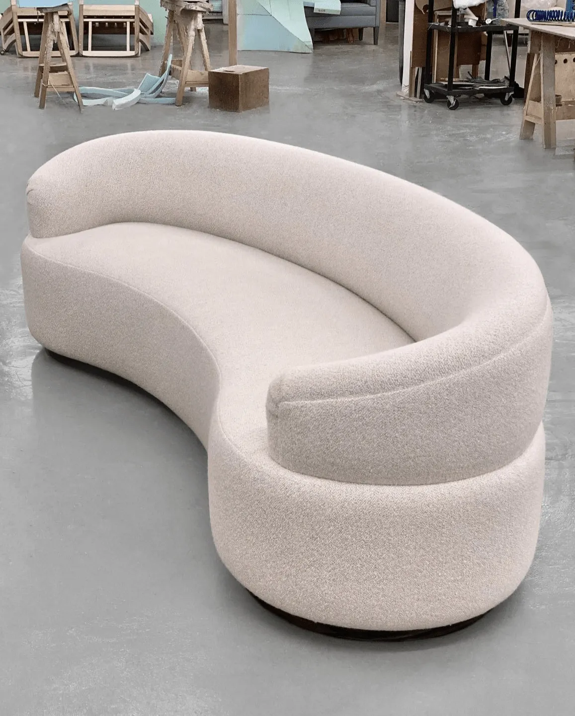 Lionel Performance Boucle Curve Sofa