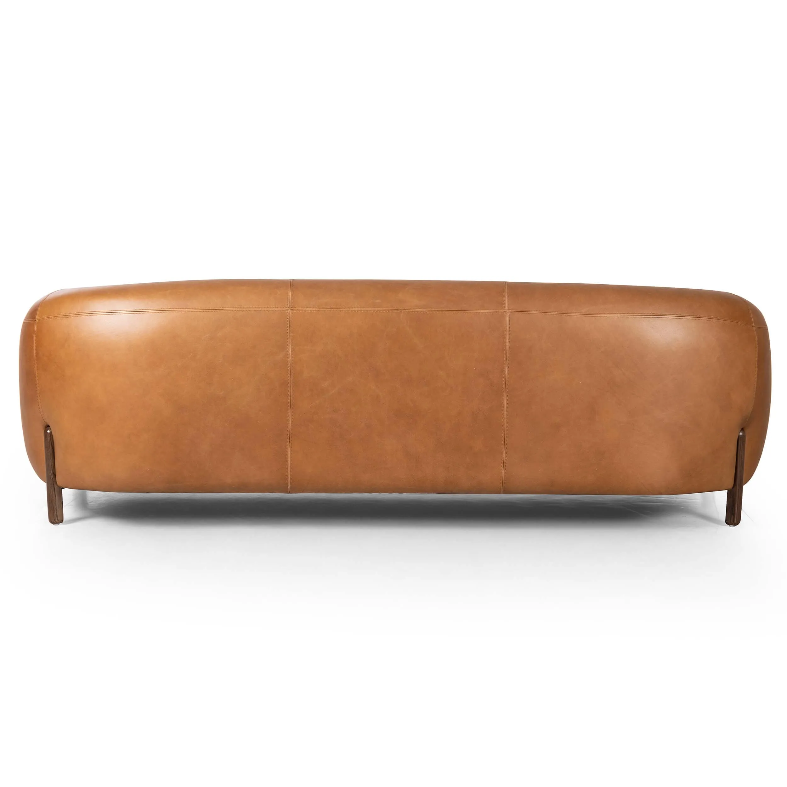 Lyla 86" Leather Sofa, Valencia Camel