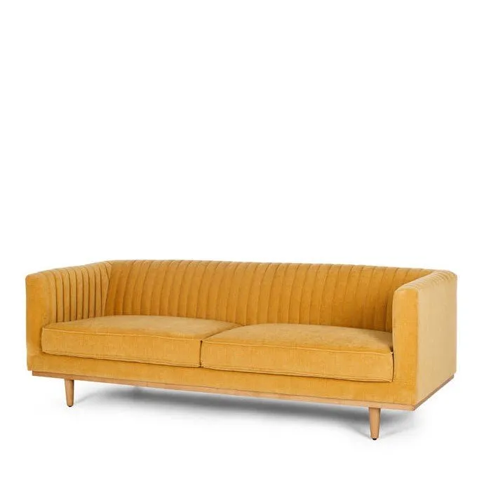 Madison 3 Seater Velvet - Honey Gold