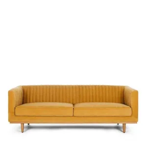 Madison 3 Seater Velvet - Honey Gold